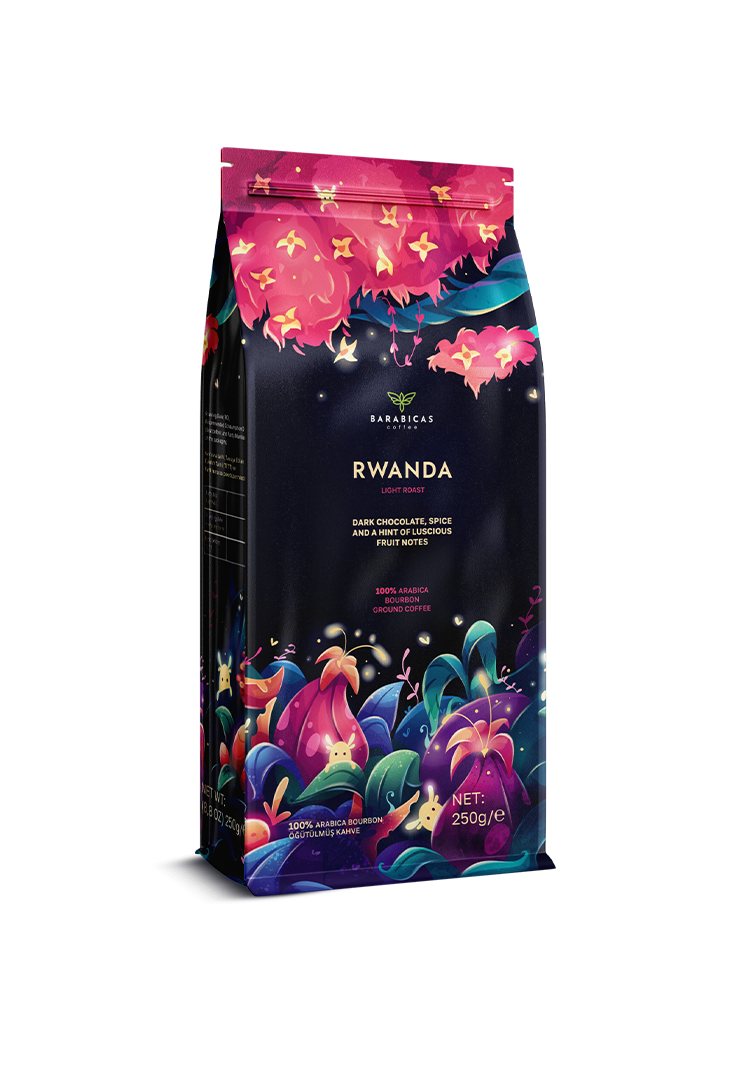 Rwanda 100% Arabica Bourbon - Light Roast - Çekirdek Kahve